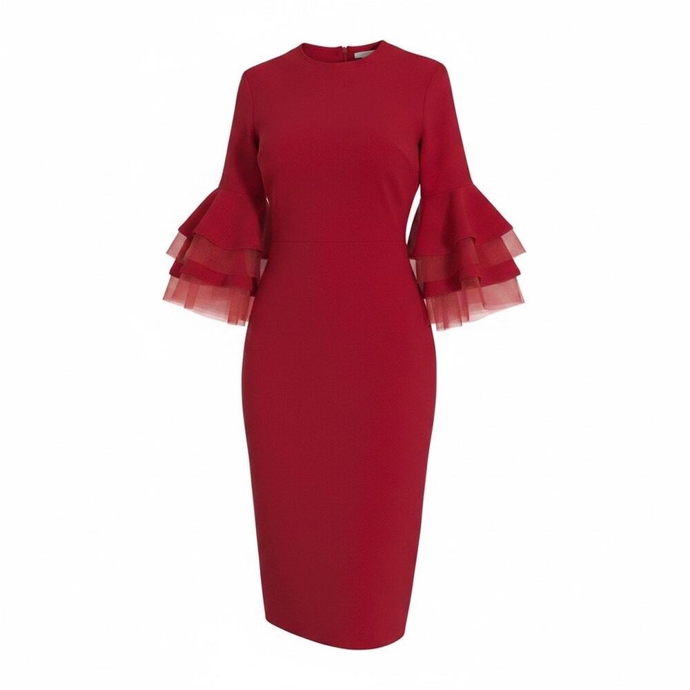 Pretty Kitty Fashion Bell Sleeve Bodycon Dress 12